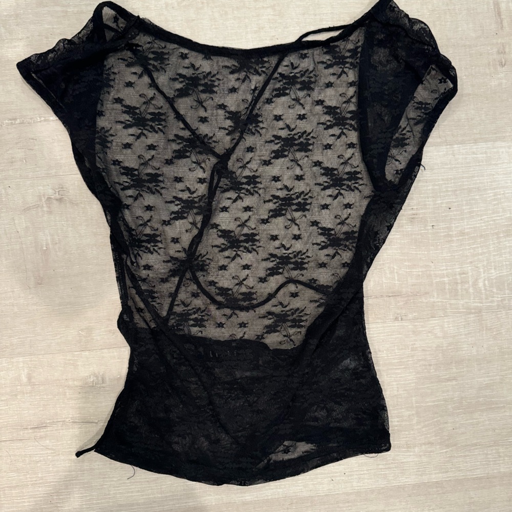 Lioness Black Lace Top